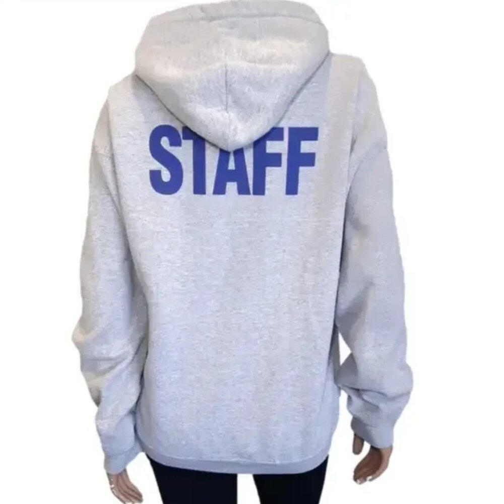 Gildan Ultra Cotton Staff Hoodie Sweatshirt Oakville Logo Size Medium Grey